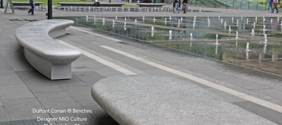 Dupont Corian benches