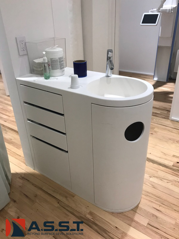 Healing Solid Surface Casework