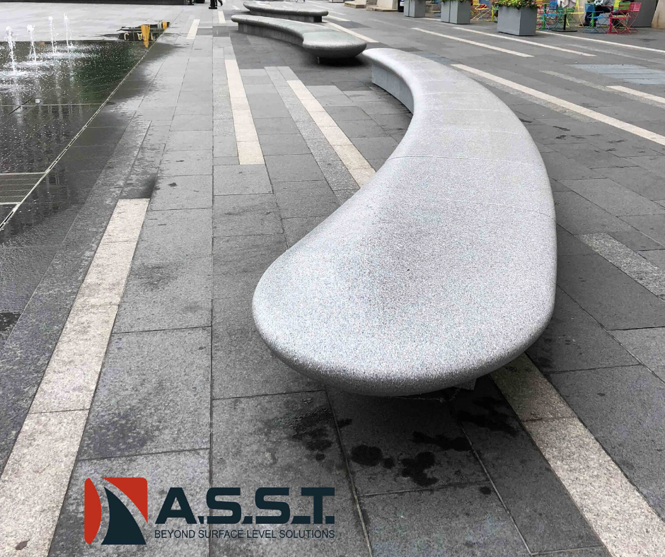 Solid Surface Public Seating